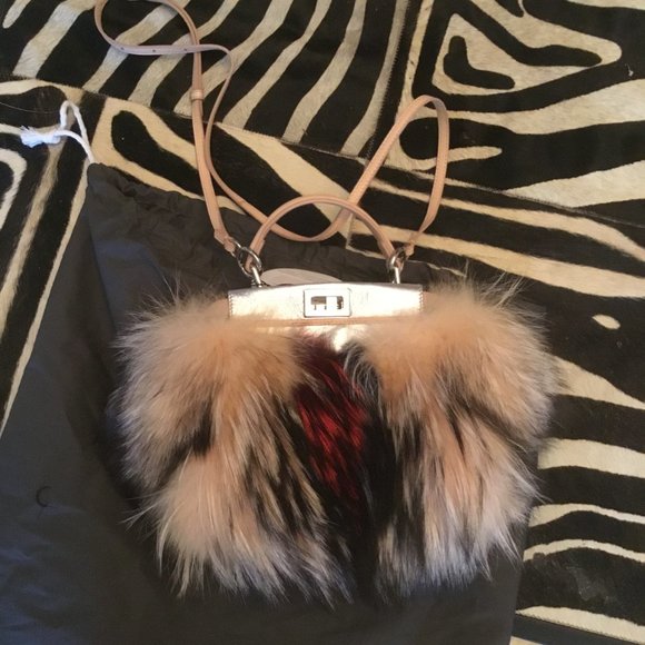 Fendi Fur Peekaboo Bag New $7750 - Picture 2 of 6